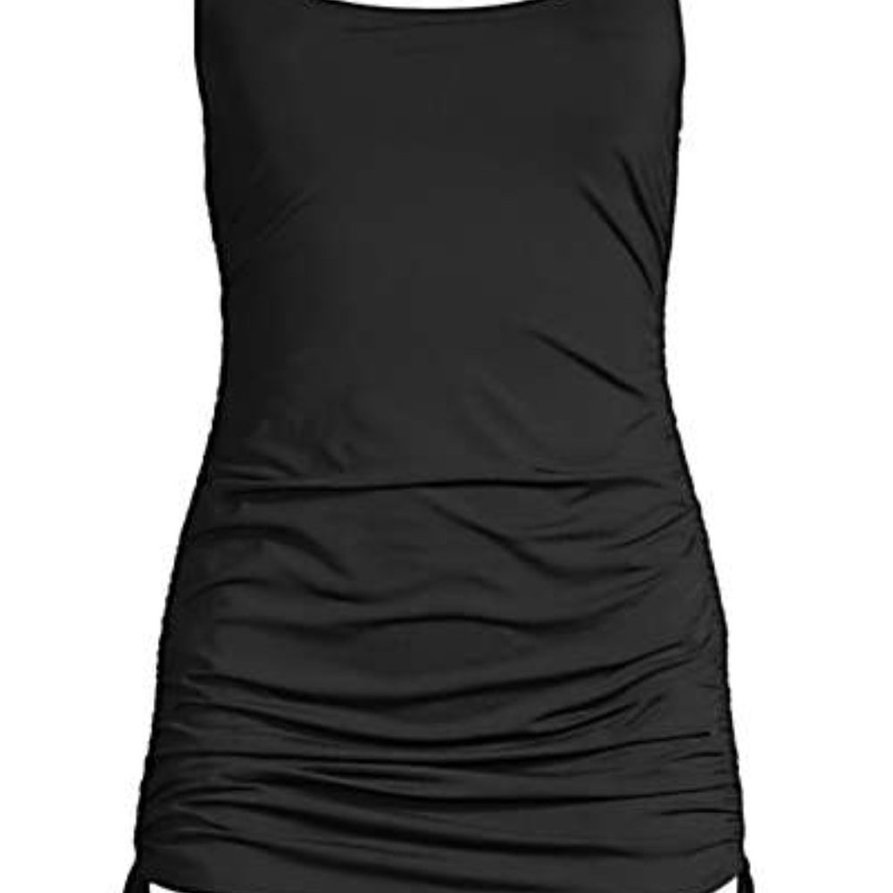 Lands end swim dress one piece dresskini